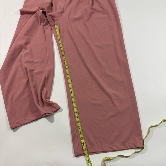 New Halara Flex™ High Waist Wide Leg Waffle Work Pants Rose Tan - Picture 7 of 10